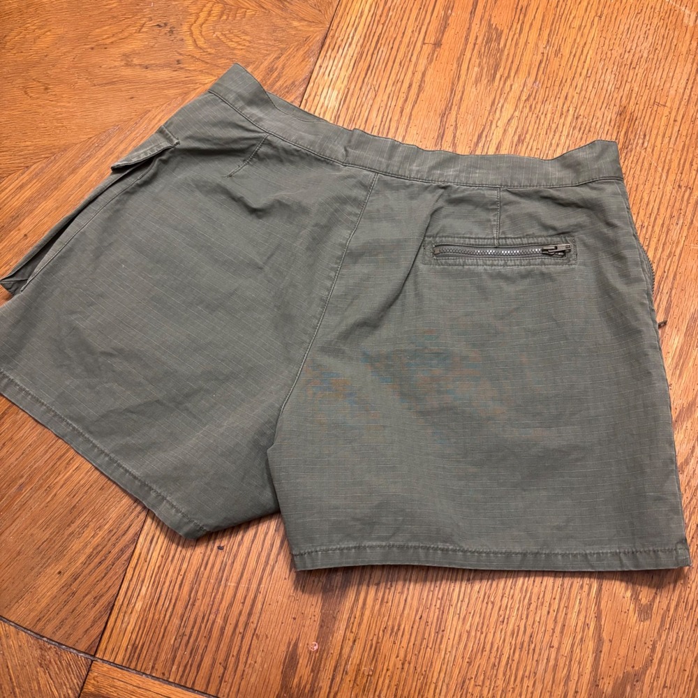 Vintage Ralph Lauren Women Green Ripstop Cargo Shorts Military Utility Size 8 - Picture 7 of 8